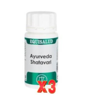 Pack de 3 unidades Ayurveda Shatavari 50 Cápsulas. EQUISALUD