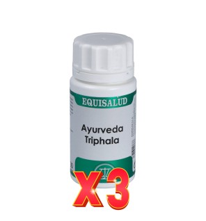 Pack de 3 unidades Ayurveda Triphala 50 Cápsulas. EQUISALUD