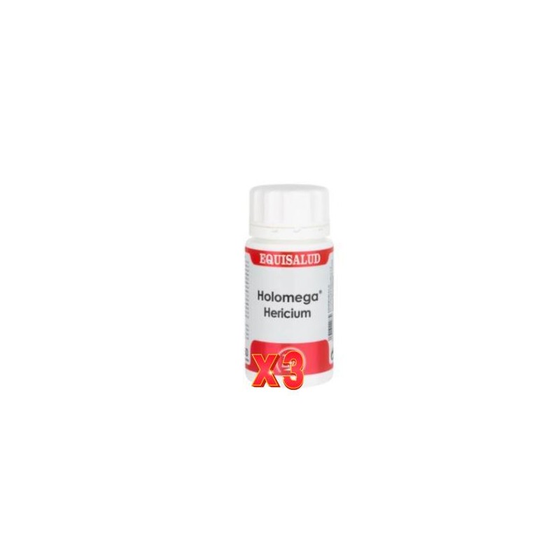 Pack de 3 unidades Holomega Hericium 50 Cápsulas. EQUISALUD Pack de 3 unidades Holomega Hericium 50 Cápsulas. EQUISALUD