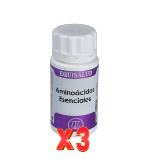 Pack de 3 unidades Aminoácidos Esenciales 50 Cápsulas. EQUISALUD
