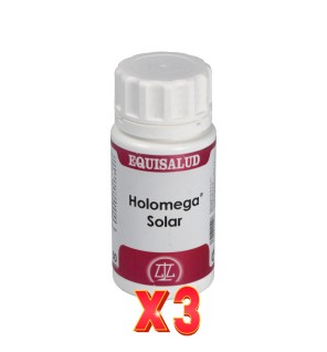 Pack de 3 unidades Holomega Solar 50 Cápsulas. EQUISALUD