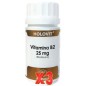 Pack de 3 unidades Holovit Vitamina B2 25 Mg (Riboflavina) 50 Cápsulas. EQUISALUD
