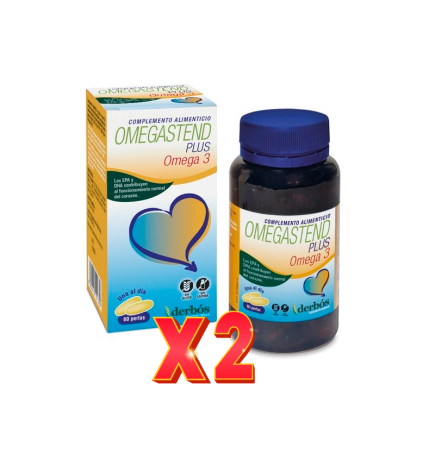Pack de 2 unidades Omegastend Plus 60 Perlas Derbos