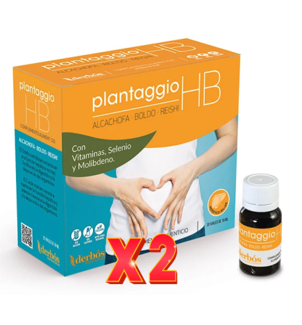 Pack de 2 unidades Plantaggio Hb 20 Viales Derbos