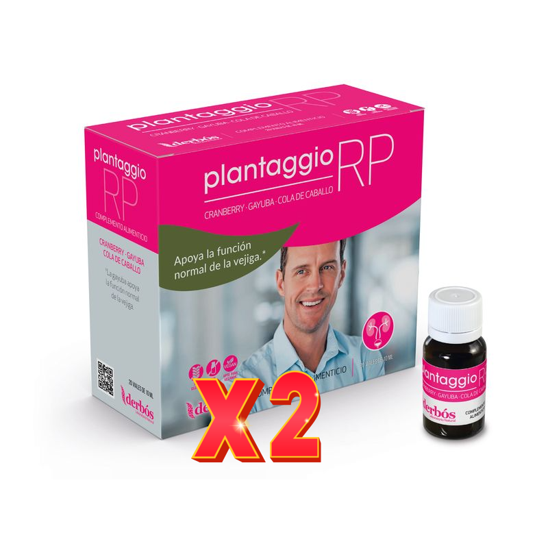 Pack de 2 unidades Plantaggio Rp 20 Viales Derbos Pack de 2 unidades Plantaggio Rp 20 Viales Derbos