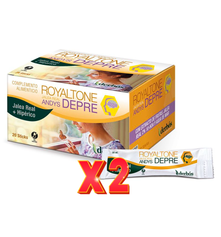 Pack de 2 unidades Royaltone Andys Depre 20 Sticks Derbos