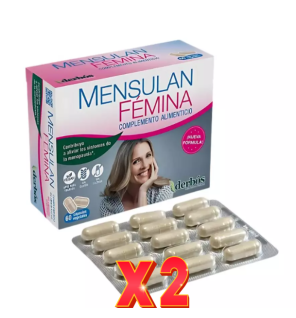 Pack de 2 unidades Mensulan Femina 60 Caps Derbos