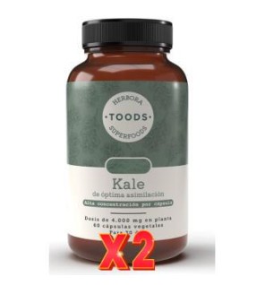 Pack de 2 unidades Toods Kale 60  Capsulas Herbora