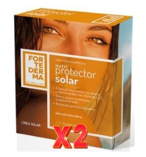 Pack de 2 unidades Fortederma Nutriprotector Solar 30Perlas Herbora