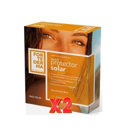Pack de 2 unidades Fortederma Nutriprotector Solar 30Perlas Herbora