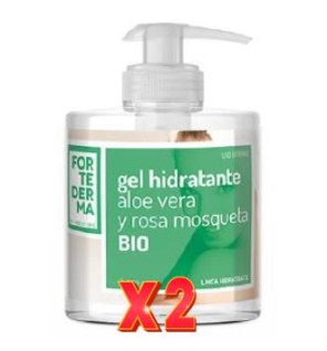 Pack de 2 unidades Gel Hidratante Aloe Vera-Rosa Mosqueta 500 Ml Bio Herbora