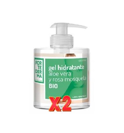 Pack de 2 unidades Gel Hidratante Aloe Vera-Rosa Mosqueta 500 Ml Bio Herbora