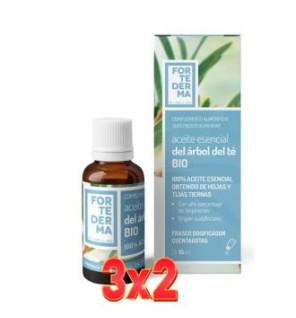 Pack de 3x2 unidades Arbol Del Te Aceite Esencial 15 Ml Bio Herbora