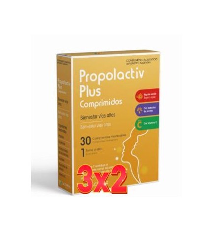 Pack de 3x2 unidades Actifens Propolactiv Plus 30 Comprimidos Herbora