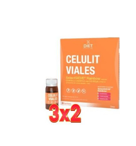 Pack de 3x2 unidades Diet Prime Celulit 15Viales. Herbora