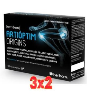 Pack de 3x2 unidades Artioptim (Artiforte) 60 Capsulas Herbora