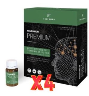 Pack de 4 unidades Fosfomen Neuromen Premium 20 Ampollas Herbora
