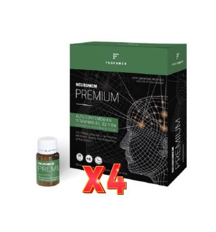 Pack de 4 unidades Fosfomen Neuromen Premium 20 Ampollas Herbora
