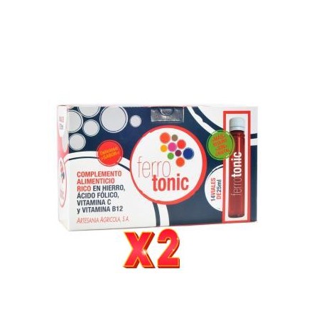Pack de 2 unidades Ferrotonic 14 Viales Artesania