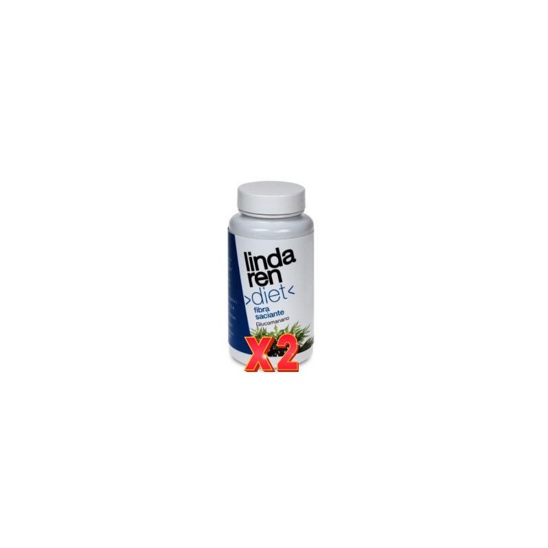 Pack de 2 unidades Lindaren Diet Glucomanan 60 Capsulas Artesania