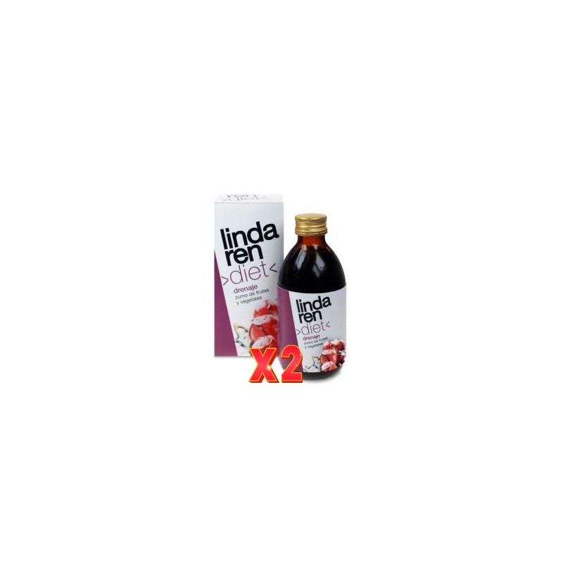 Pack de 2 unidades Lindaren Drenaje (Control De Peso) Jarabe 250 Ml Artesania Pack de 2 unidades Lindaren Drenaje (Control De Peso) Jarabe 250 Ml Artesania
