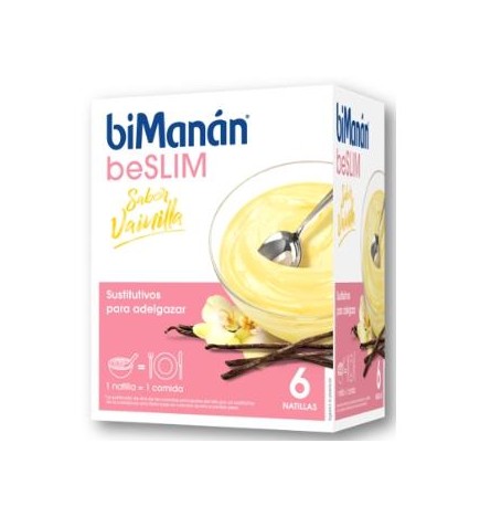 Natillas Sustitutivas Vainilla 6 Sobres Bimanan