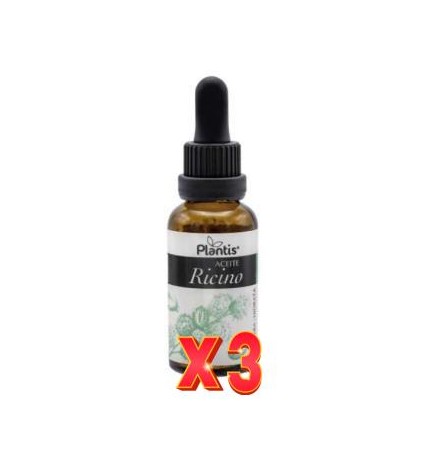 Pack de 3 unidades Aceite De Ricino Plantis 30 Ml Artesania