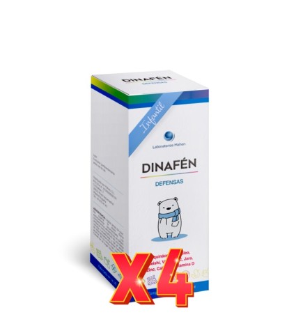 Pack 4 unidades Dinafen Infantil 250 Ml Mahen