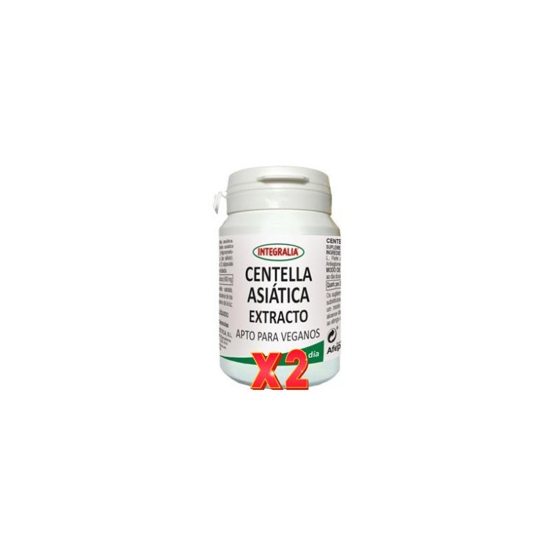 Pack de 2 unidades Centella Asiatica Extracto 60Capsulas Vegetales Integralia
