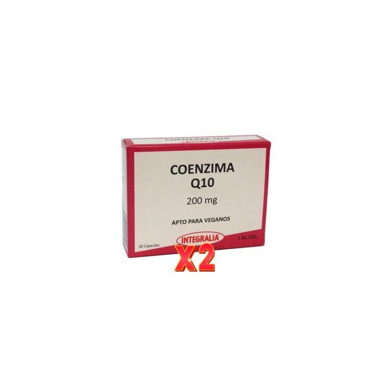 Pack de 2 unidades Coenzima Q10 200Mg 30 Capsulas Integralia Pack de 2 unidades Coenzima Q10 200Mg 30 Capsulas Integralia