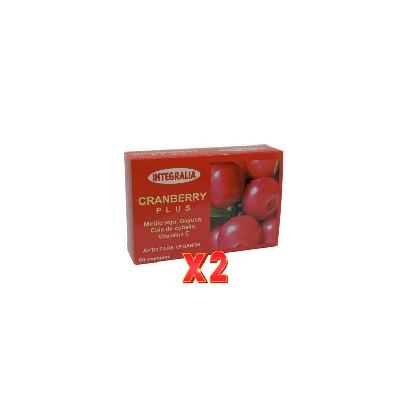 Pack de 2 unidades Cranberry Plus 60 Capsulas Integralia Pack de 2 unidades Cranberry Plus 60 Capsulas Integralia