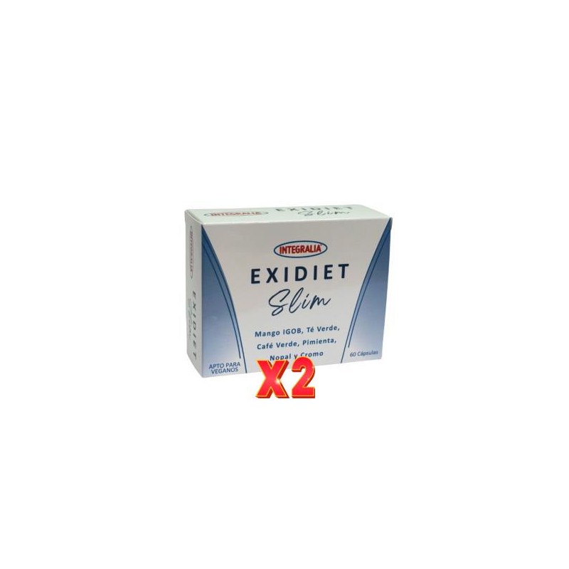 Pack de 2 unidades Exidiet Slim 60 Capsulas Integralia Pack de 2 unidades Exidiet Slim 60 Capsulas Integralia