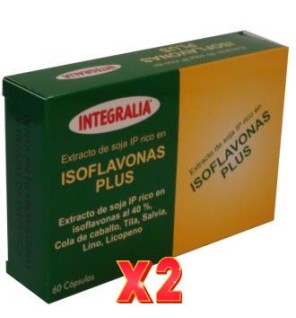 Pack de 2 unidades Isoflavonas Plus 60 Capsulas Integralia