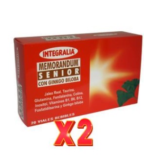 Pack de 2 unidades Memorandum Senior 20Amp. Integralia