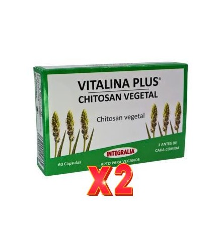 Pack de 2 unidades Vitalina Plus Chitosan Vegetal 60 Capsulas Integralia