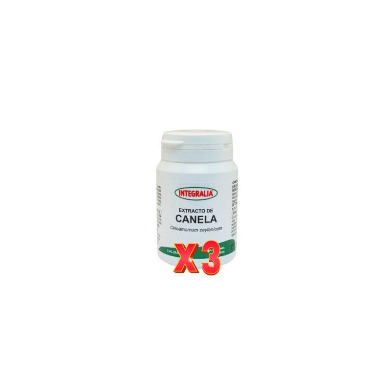 Pack de 3 unidades Canela Extracto 60 Capsulas Integralia
