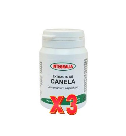 Pack de 3 unidades Canela Extracto 60 Capsulas Integralia