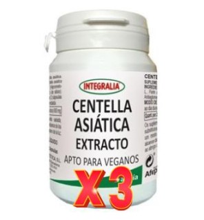Pack de 3 unidades Centella Asiatica Extracto 60Capsulas Vegetales Integralia