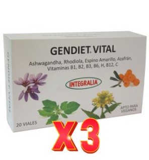 Pack de 3 unidades Gendiet 20Amp. Integralia