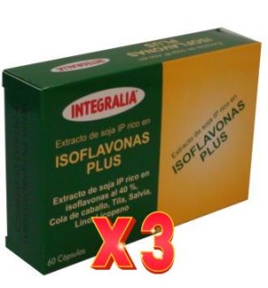 Pack de 3 unidades Isoflavonas Plus 60 Capsulas Integralia