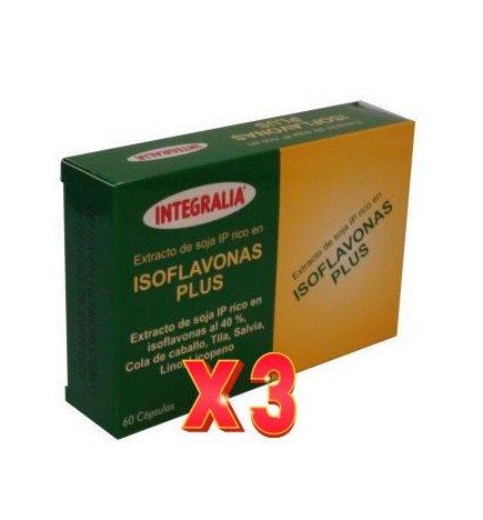 Pack de 3 unidades Isoflavonas Plus 60 Capsulas Integralia