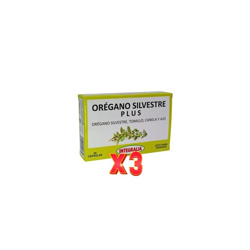 Pack de 3 unidades Oregano Silvestre Plus 60 Capsulas Integralia
