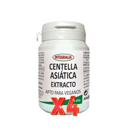 Pack de 4 unidades Centella Asiatica Extracto 60Capsulas Vegetales Integralia