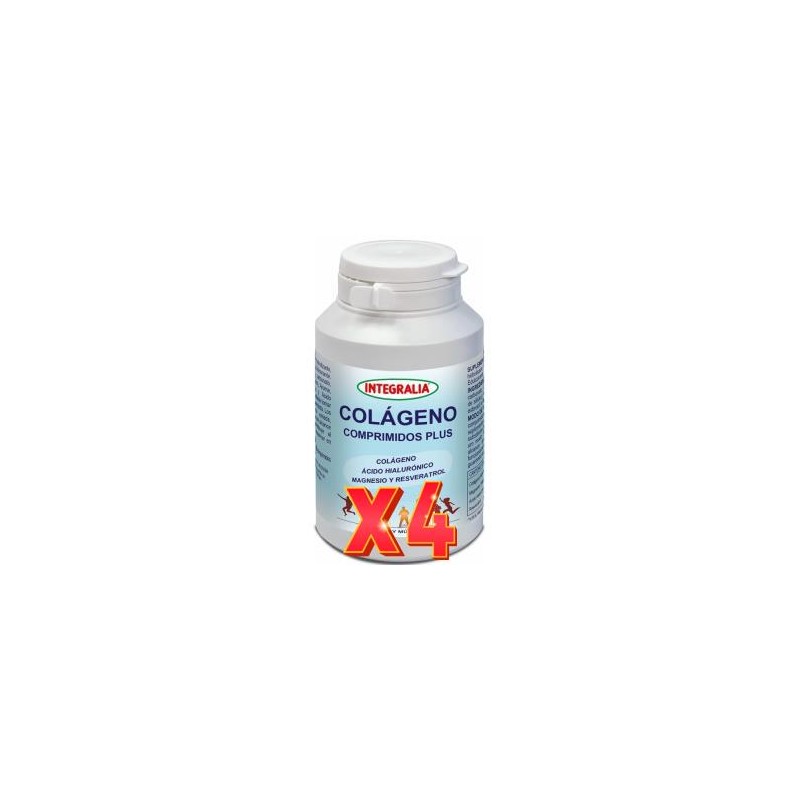 Pack de 4 unidades Colageno Comprimidos Plus 120Comp. Integralia
