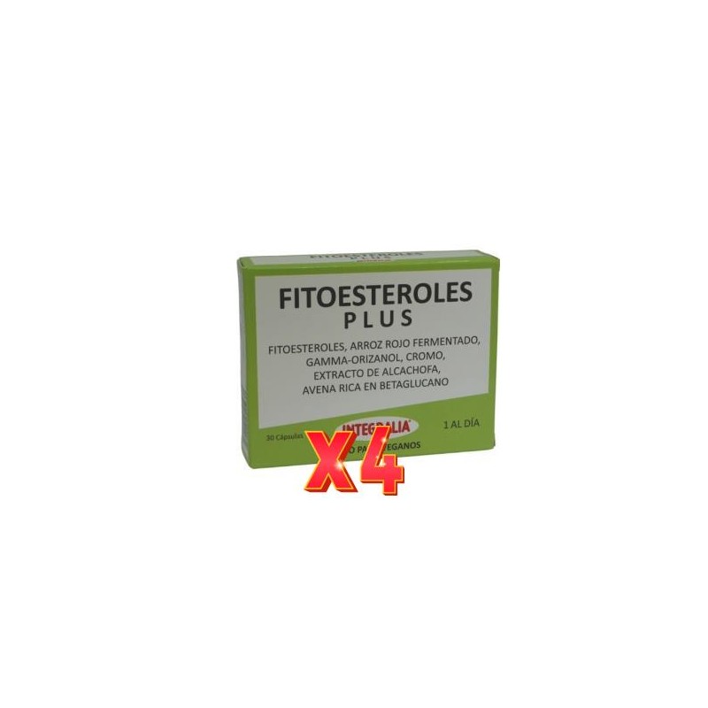 Pack de 4 unidades Fitoesteroles Plus 30 Capsulas Integralia Pack de 4 unidades Fitoesteroles Plus 30 Capsulas Integralia