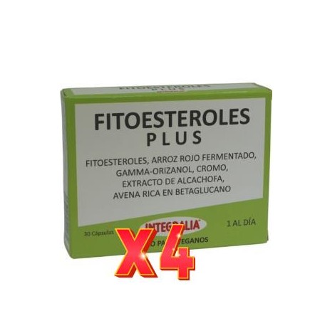Pack de 4 unidades Fitoesteroles Plus 30 Capsulas Integralia