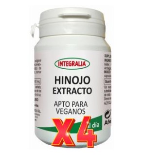 Pack de 4 unidades Hinojo Extracto 60 Capsulas Integralia