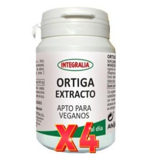 Pack de 4 unidades Ortiga Extracto 60Capsulas Vegetales Integralia
