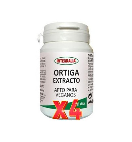 Pack de 4 unidades Ortiga Extracto 60Capsulas Vegetales Integralia