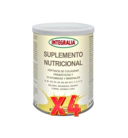 Pack de 4 unidades Suplemento Nutricional Vainilla 300Gr. Integralia